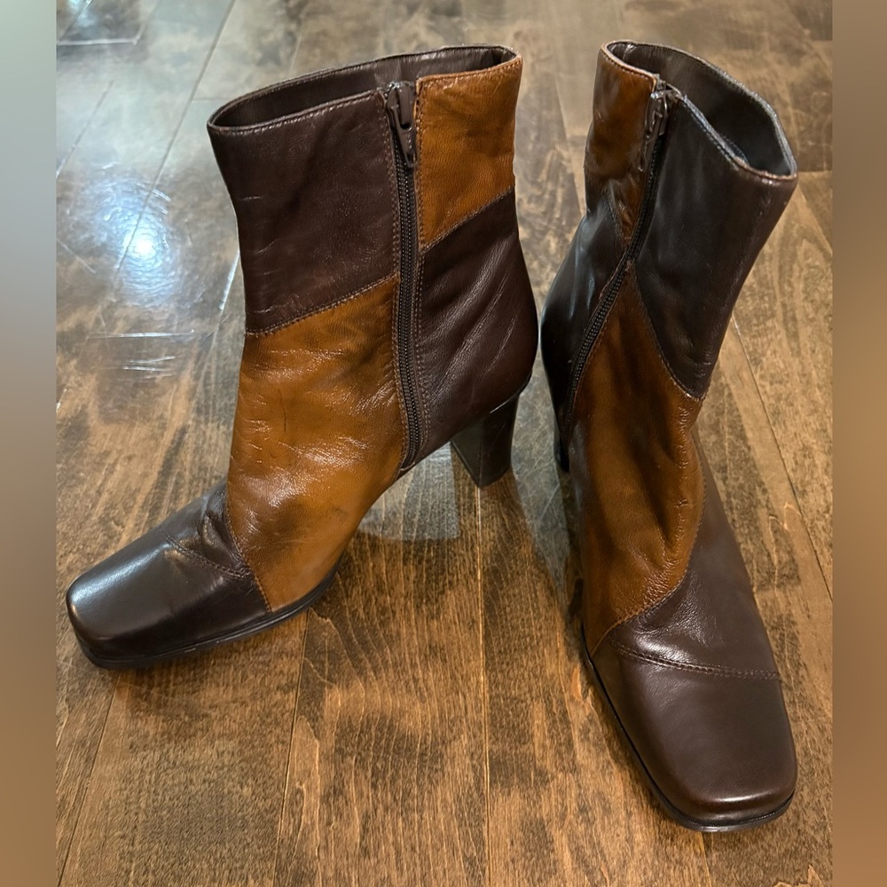VINTAGE LIZ CLAIBORNE Leather Ankle Boots Size 7